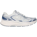 Skechers GO RUN Consistent 2.0 Volt Leather Women's Silver/Navy Trainers