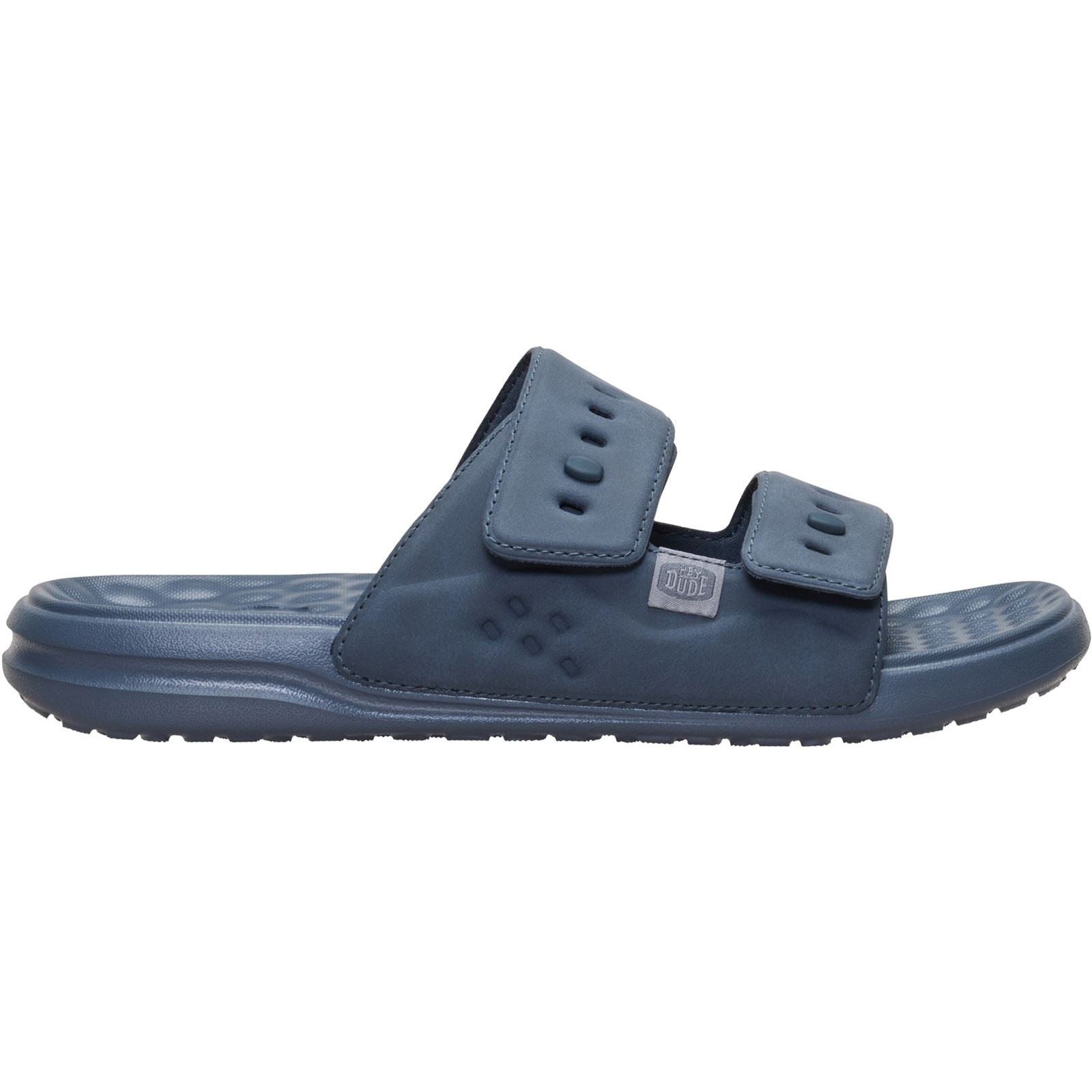 HEYDUDE Wave 2 Strap Polyurethane Men's Turbulence Grey Sandals