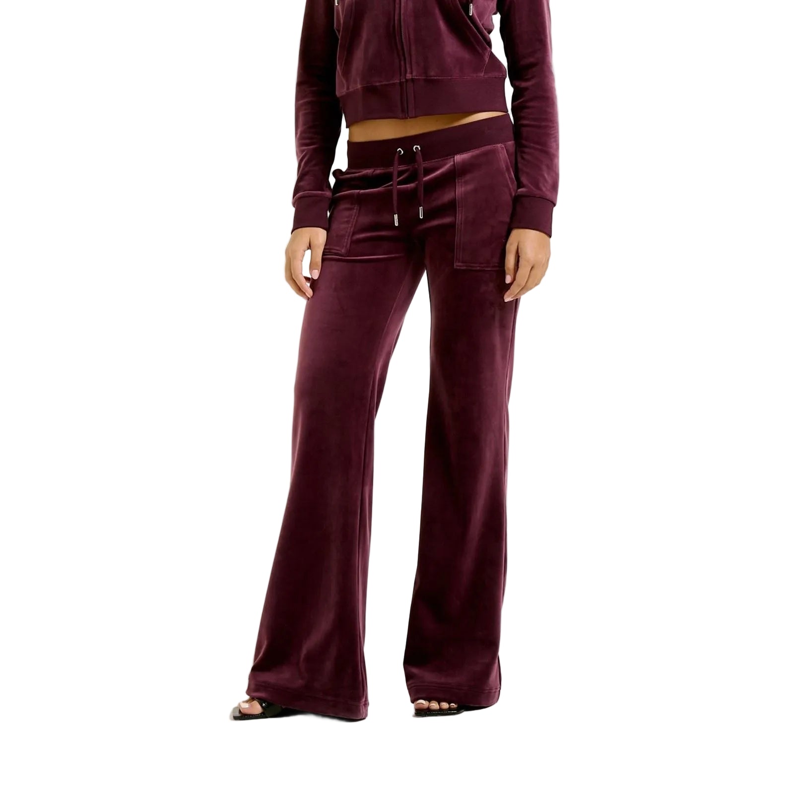 Juicy Couture Layla Synthetic Women's Wine Track Pants
