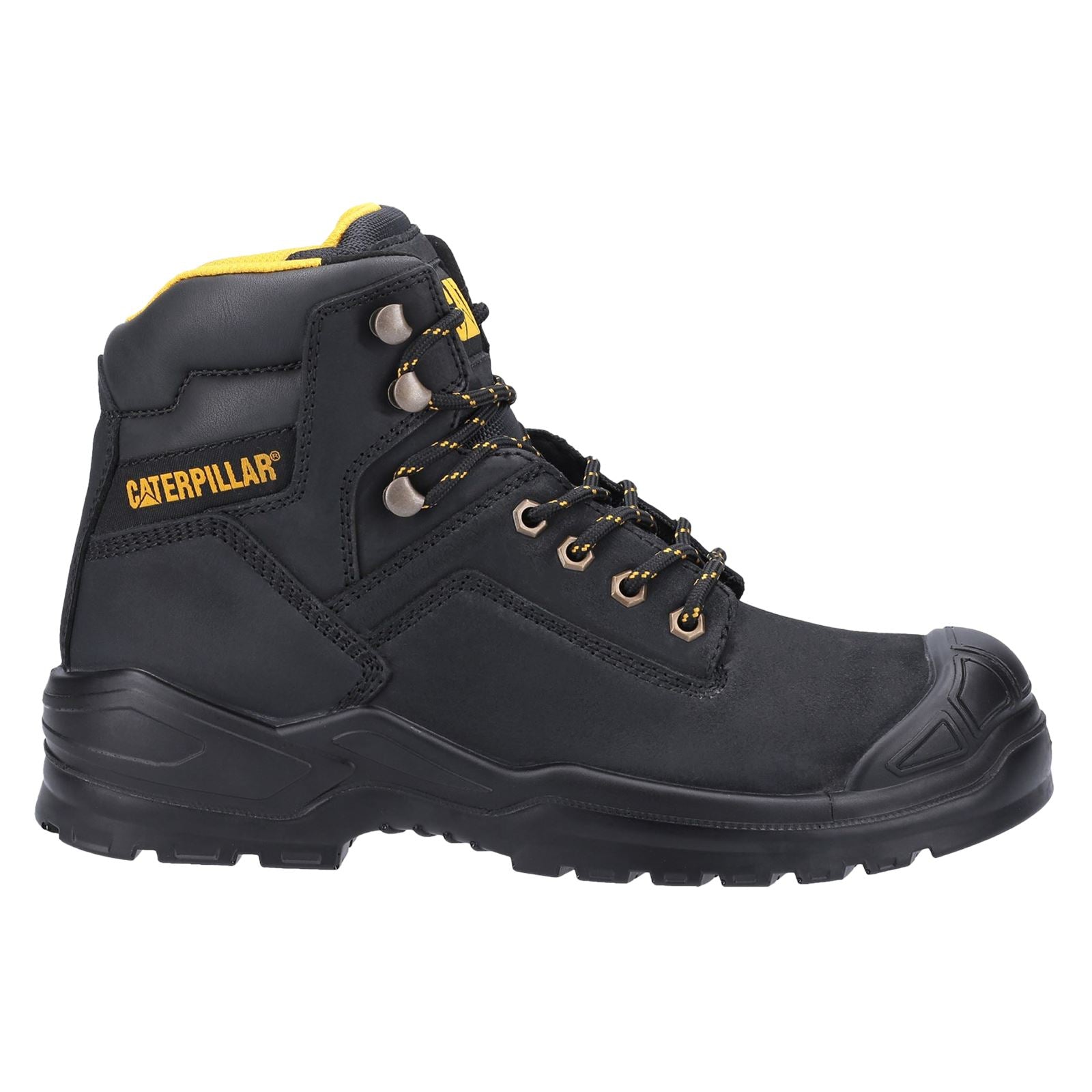Caterpillar Striver Mid S3 Leather Black Safety Boots