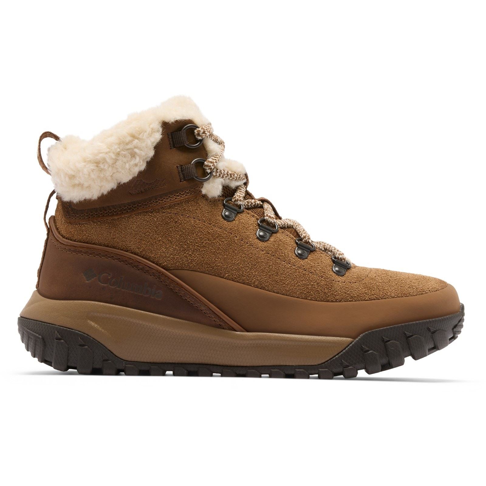 Columbia Burnsider Cozy Leather Women's Brown Hiking Boots