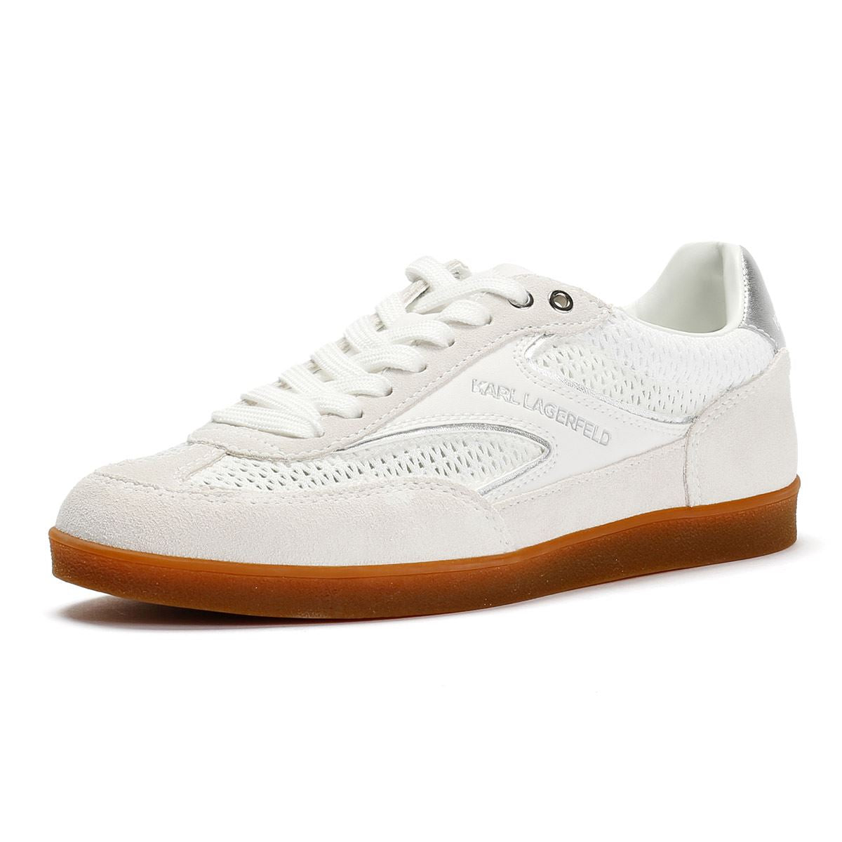 Karl Lagerfeld Kandidate Mesh Mix Women's White Trainers