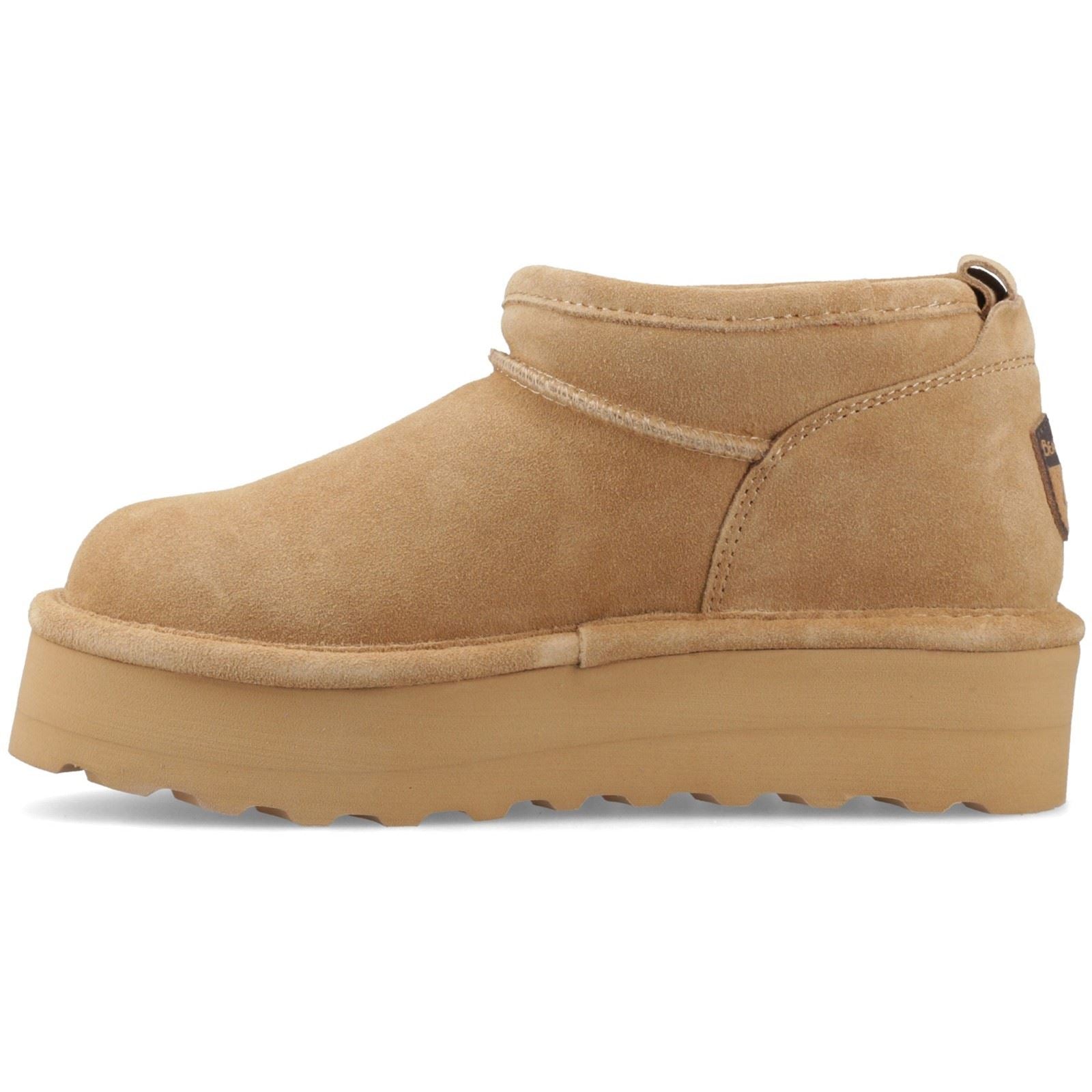 Bearpaw Retro Super Shorty Suede Women's Coffee Winter Ankle Boots