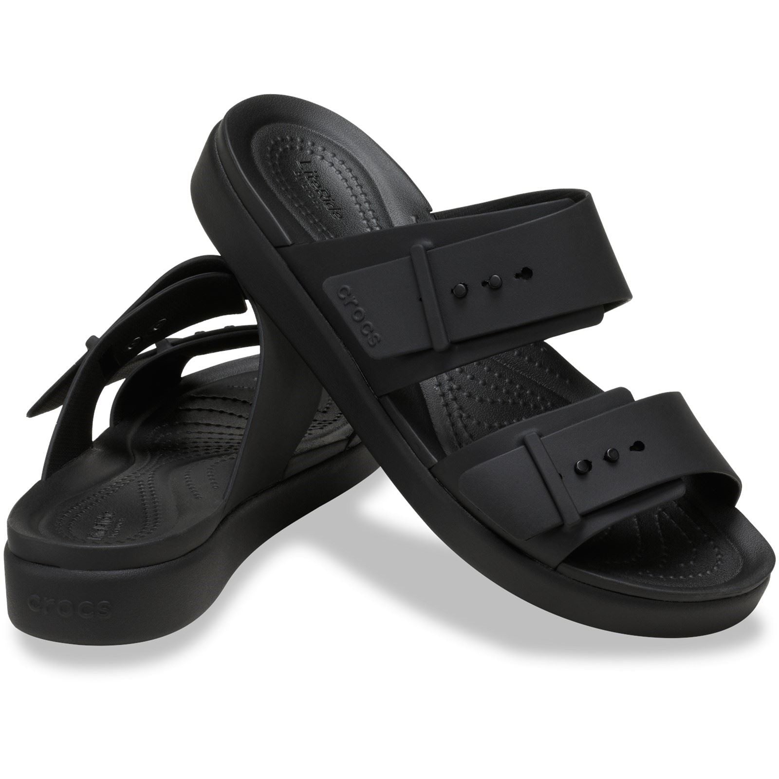 Crocs Brooklyn Buckle Women's Black Sandals