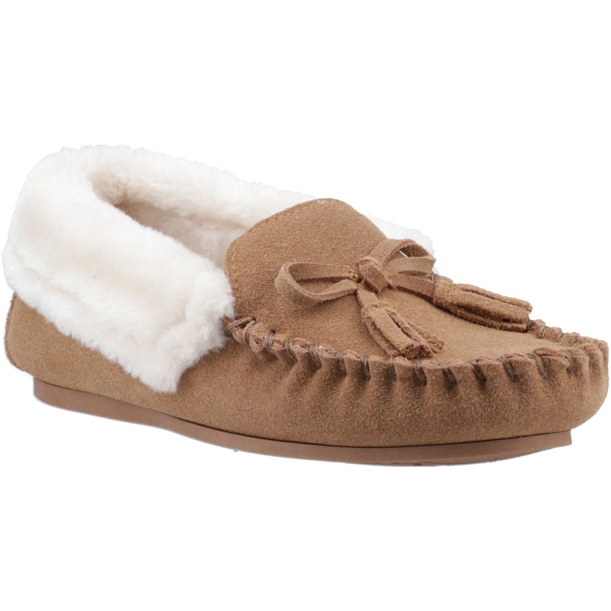 Hush Puppies Agnes Suede Women's Tan Slippers