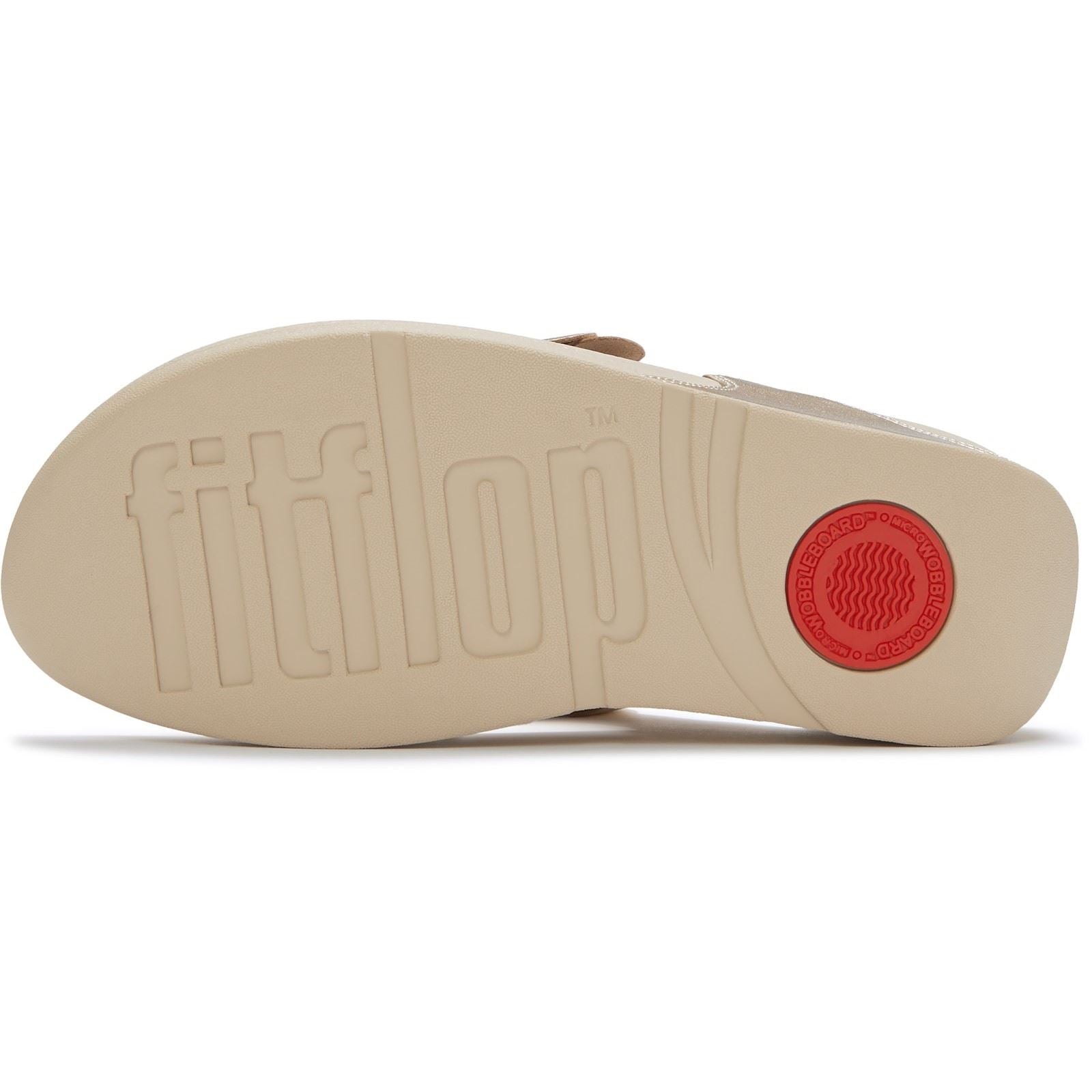 Fitflop Lulu Flower Toe-Post Polyurethane Women's Platino Sandals