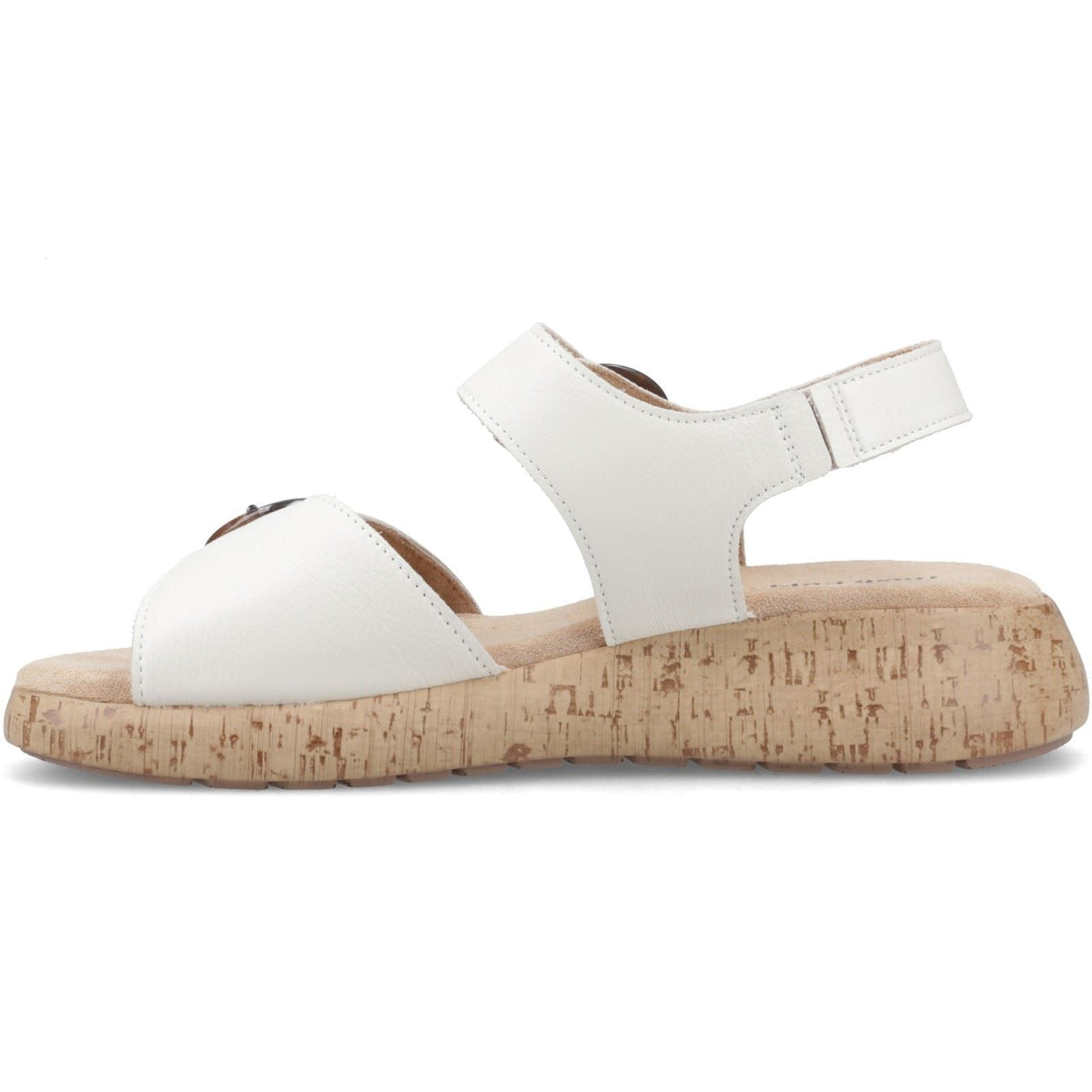 Hush Puppies Alison Leather Women's Cream Sandals