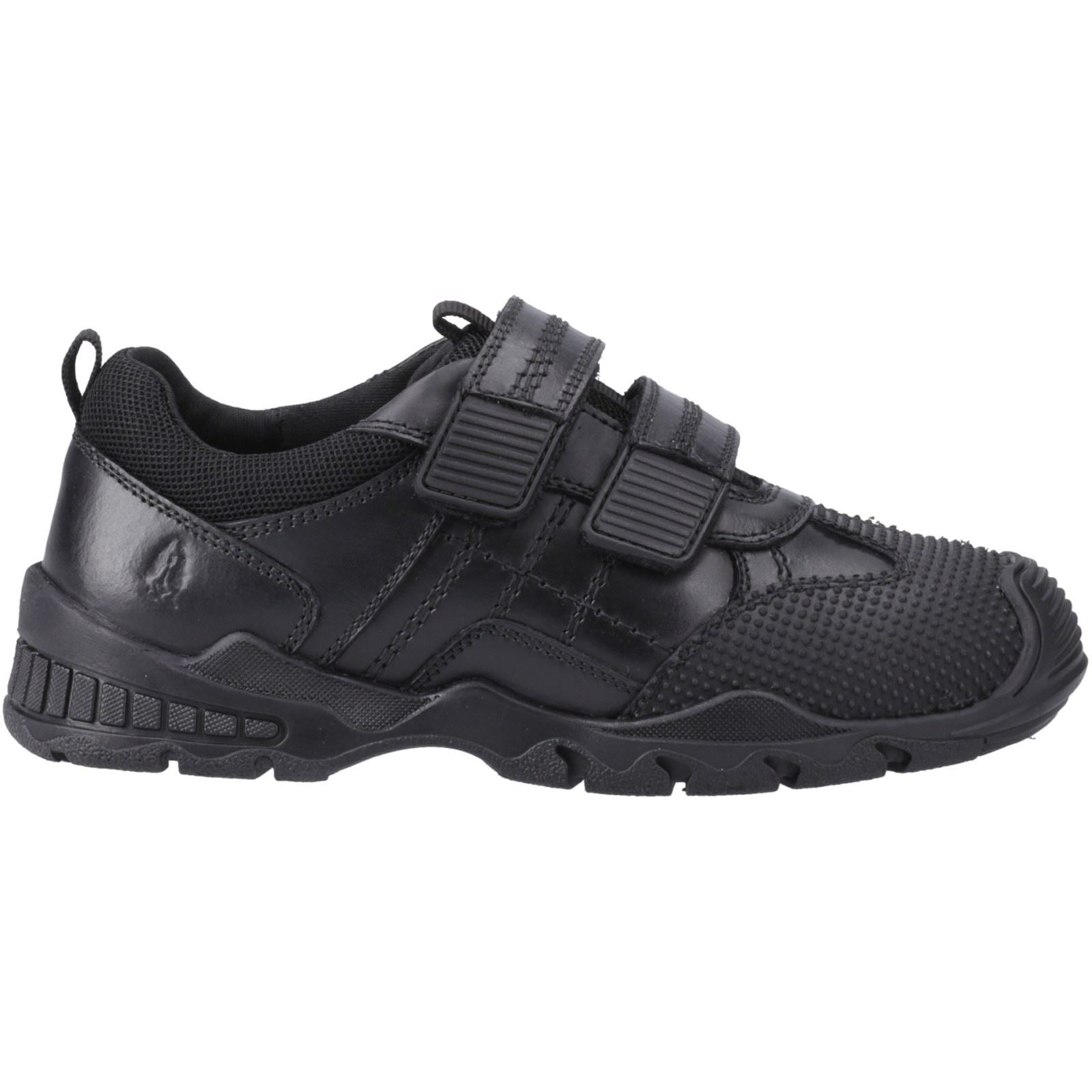 Hush Puppies Tristen Leather Junior Black Shoes