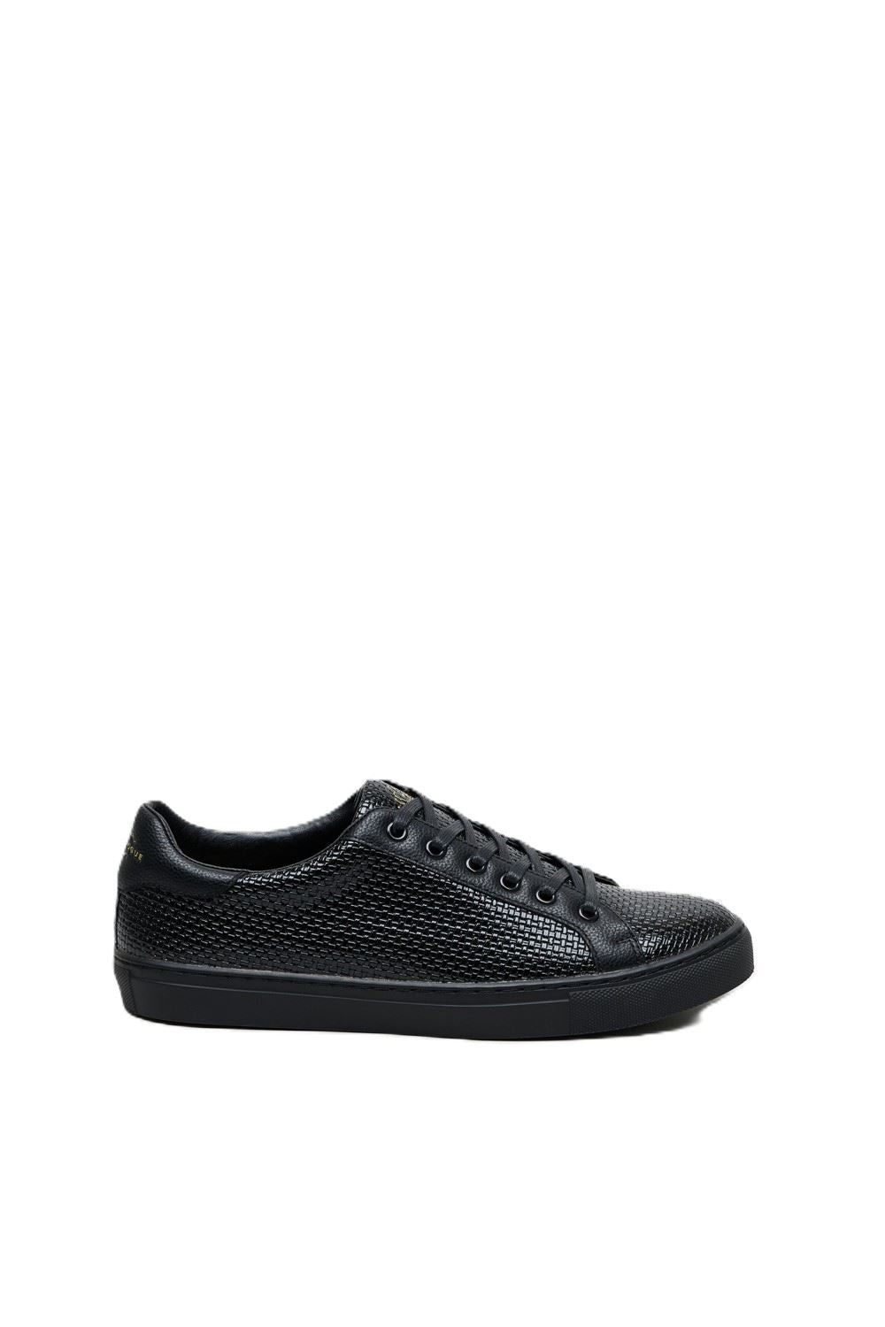 Antique Rogue Kimber Patent PU Leather Men's Black Trainers