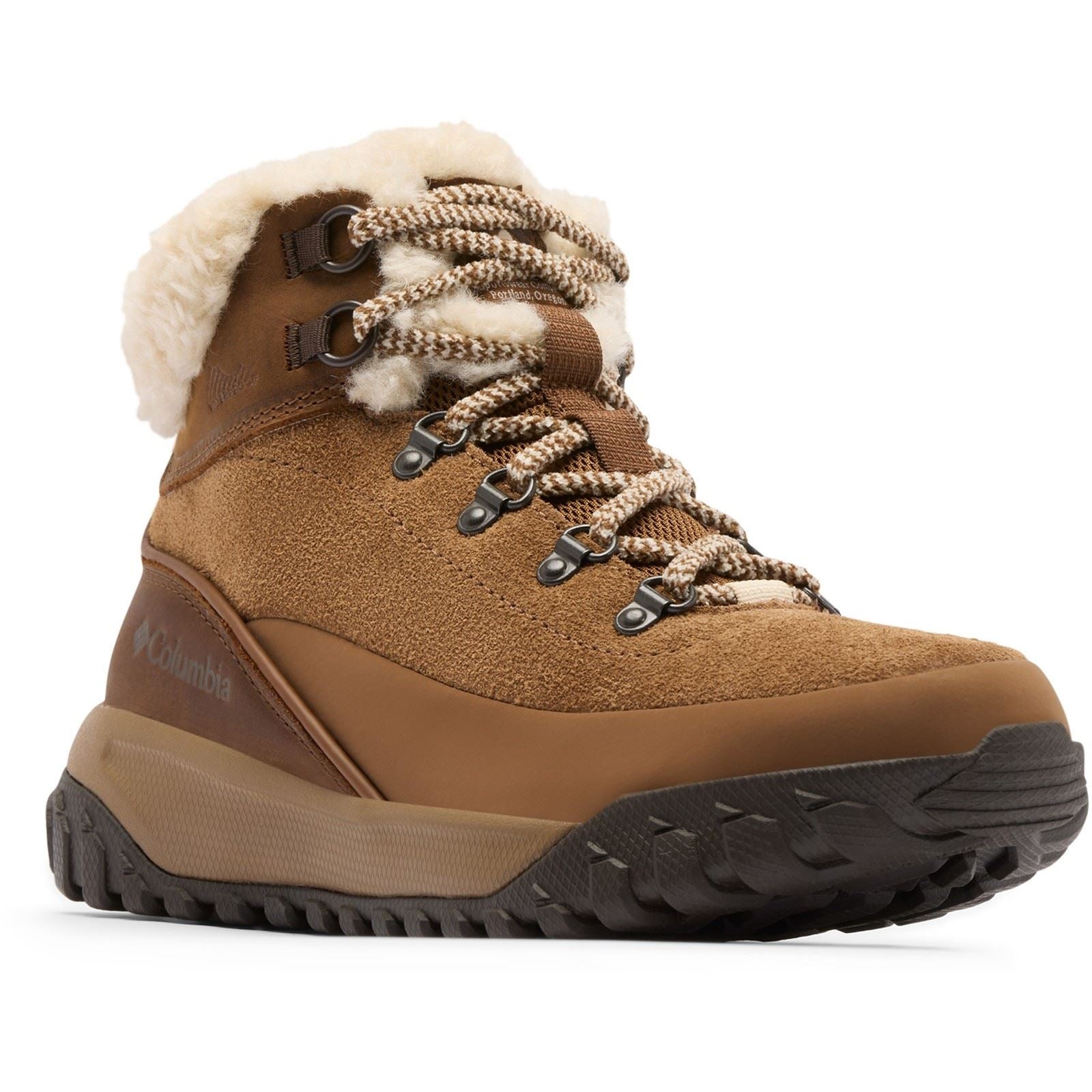 Columbia Burnsider Cozy Leather Women's Brown Hiking Boots