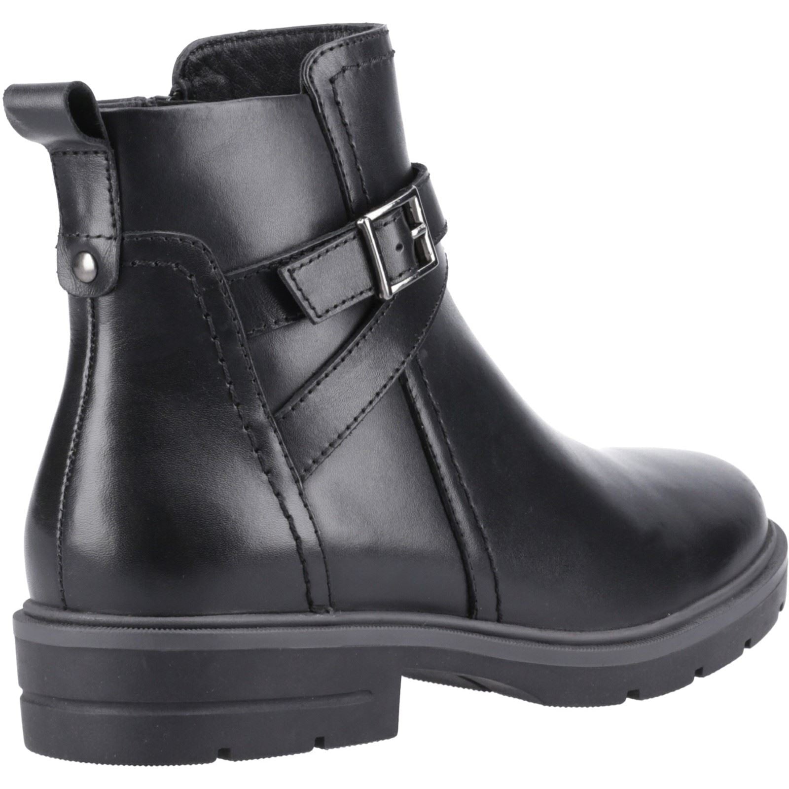 Hush Puppies Tove Leather Women's Black Boots