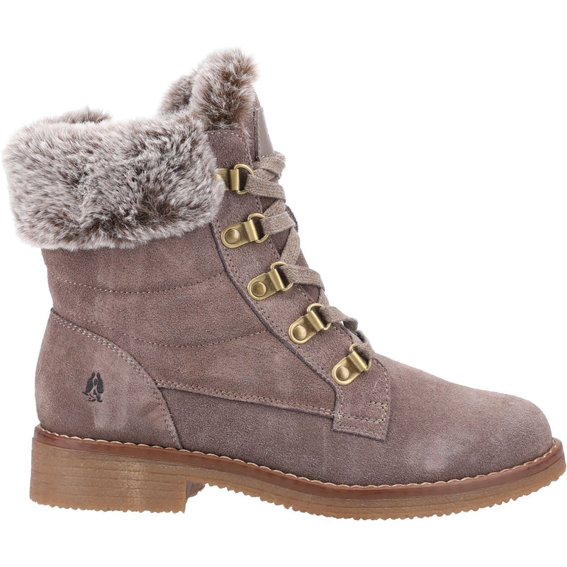 Hush Puppies Florence Leather Women's Taupe Boots