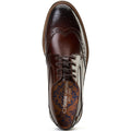 Base London York Leather Men's Burnt Brown Brogues Shoes