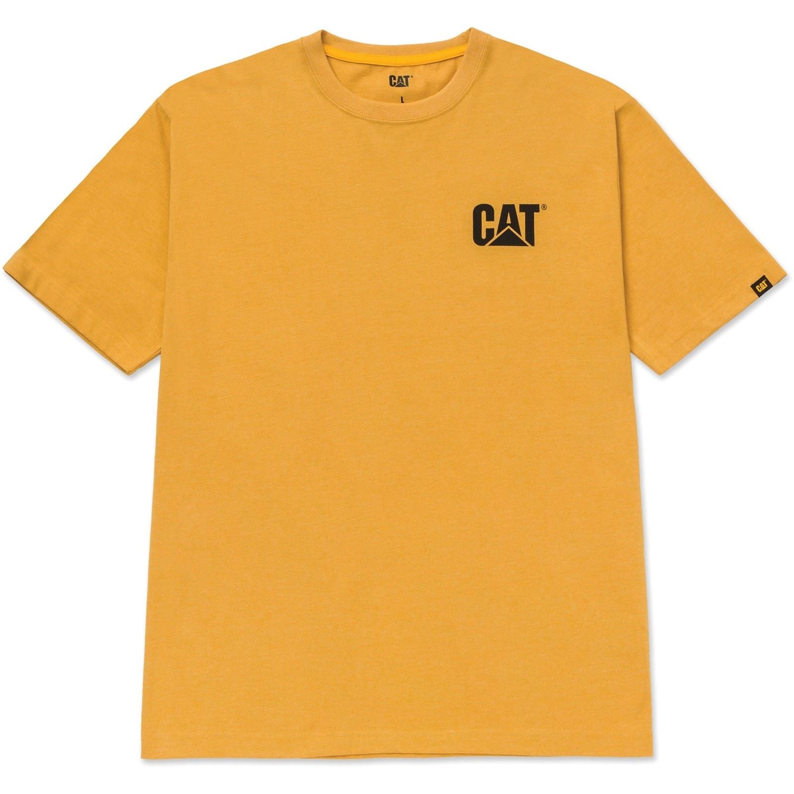 Caterpillar W05324 Trademark Cotton Men's Yellow T-Shirt
