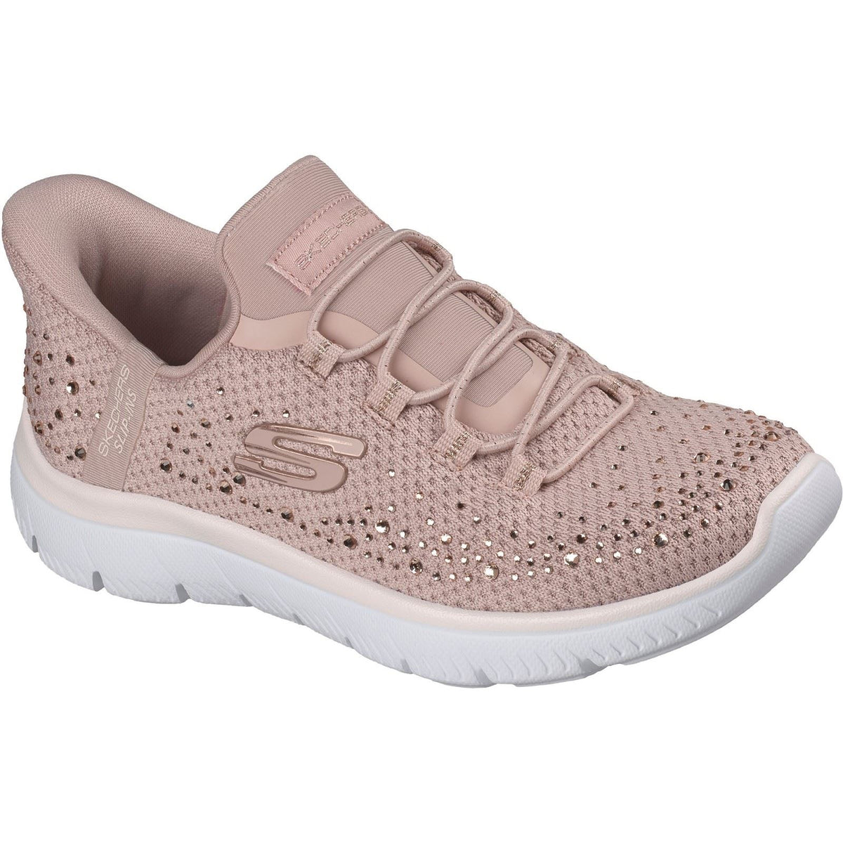 Skechers Summits Brilliant Shine Textile Women's Light Mauve Trainers