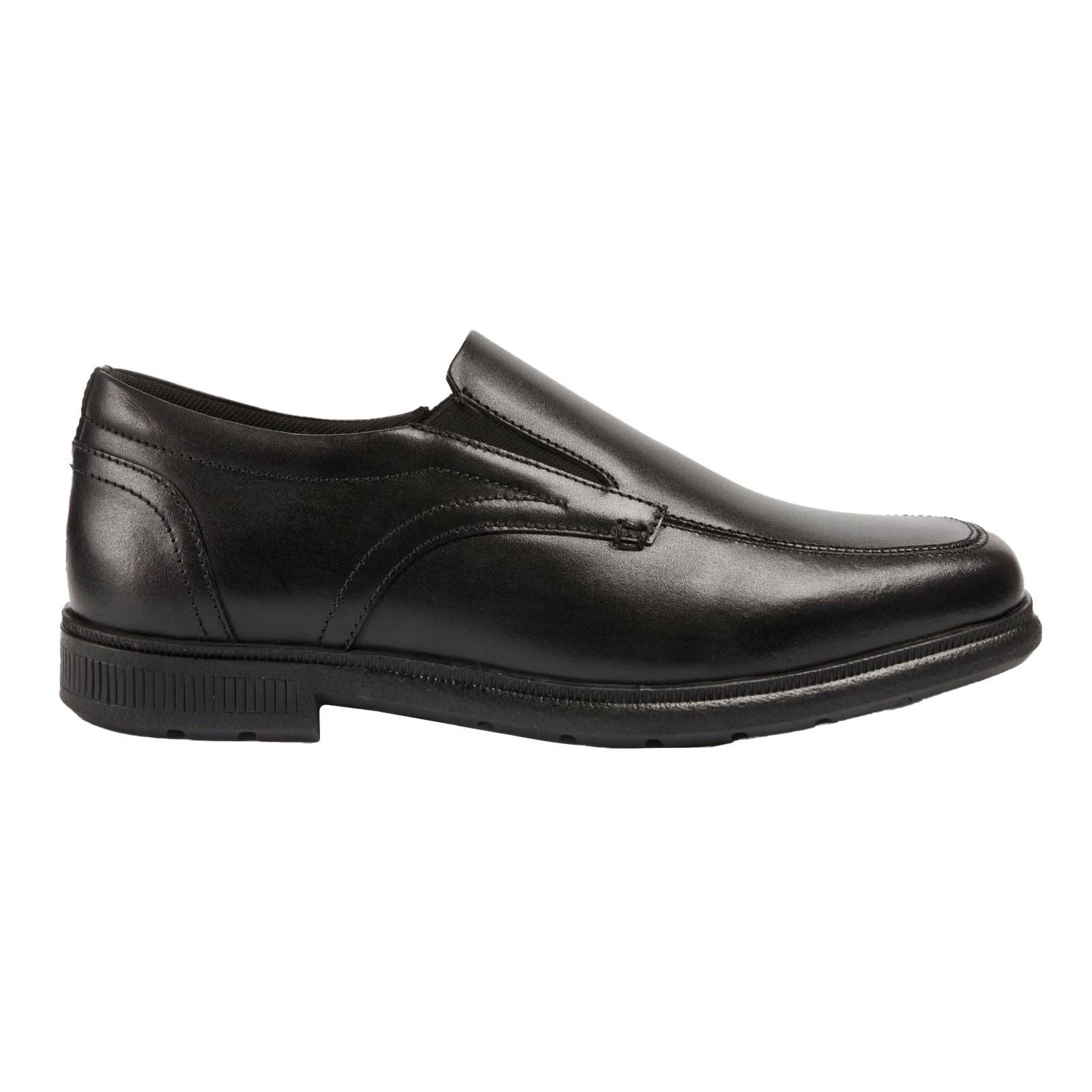 Pod Carpenter Leather Youth Boy's Black Loafers