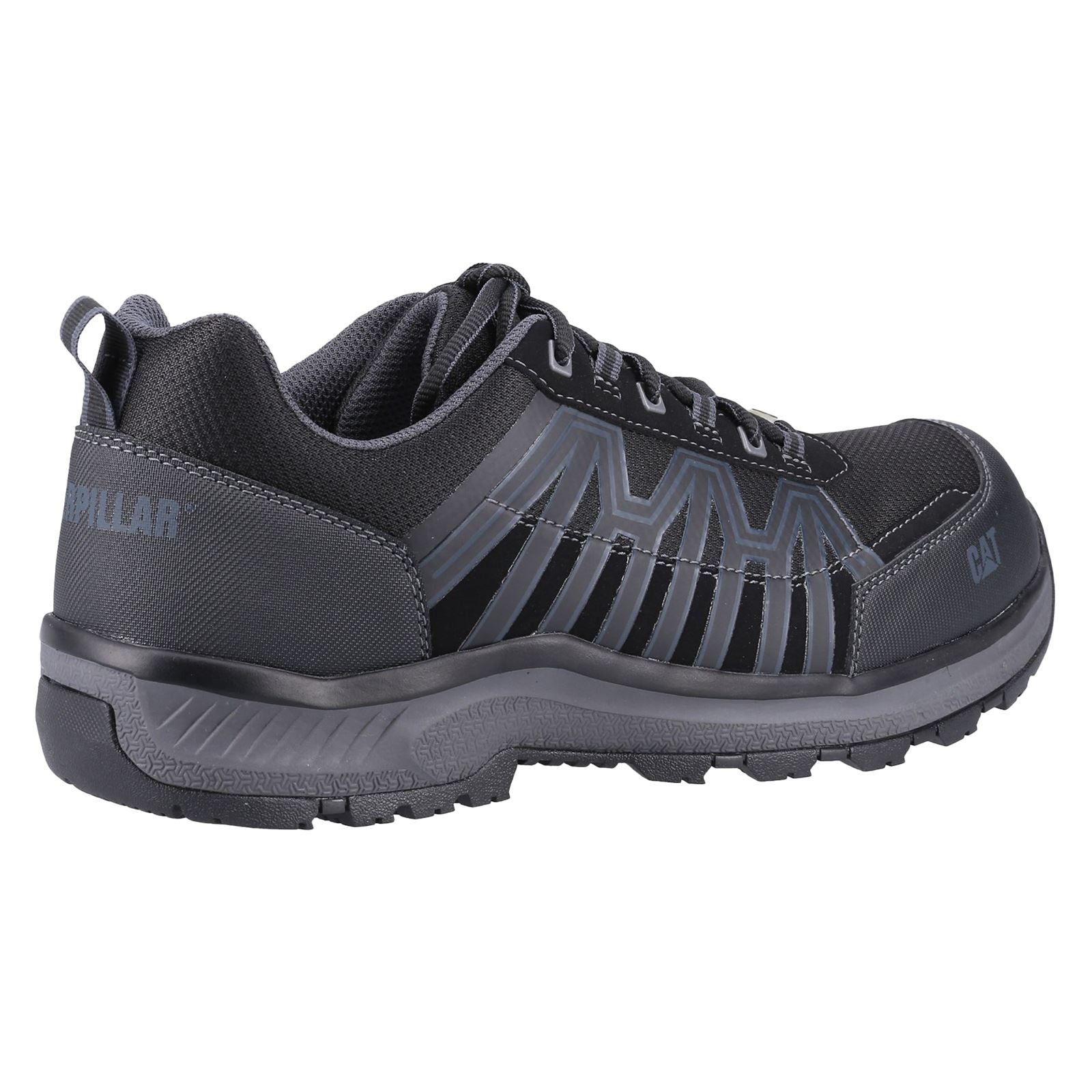 Caterpillar Charge PU/Mesh/Synthetic Black Safety Trainers