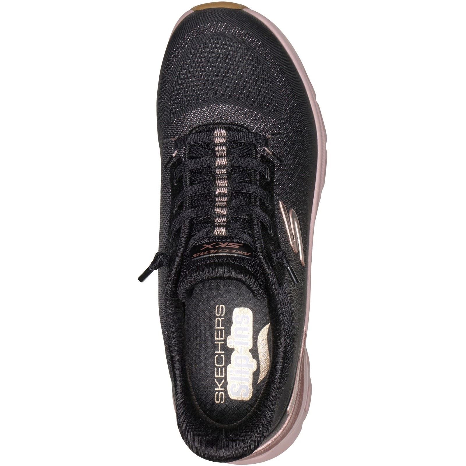 Skechers Arch Fit Glide-Step Pro Golden Pace Women's Black/Rose Gold Trainers