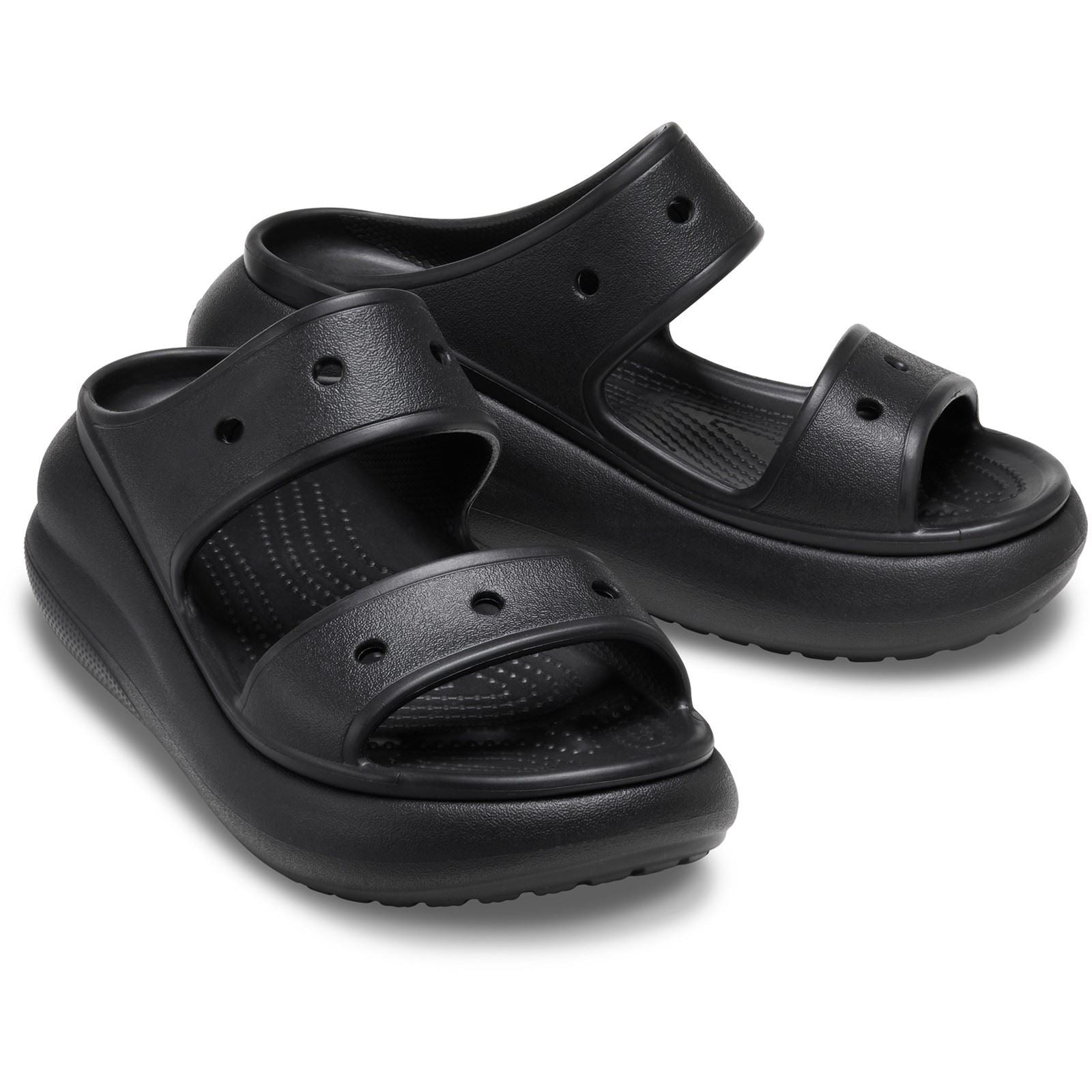 Crocs Classic Crush Synthetic Women's Black Sandals