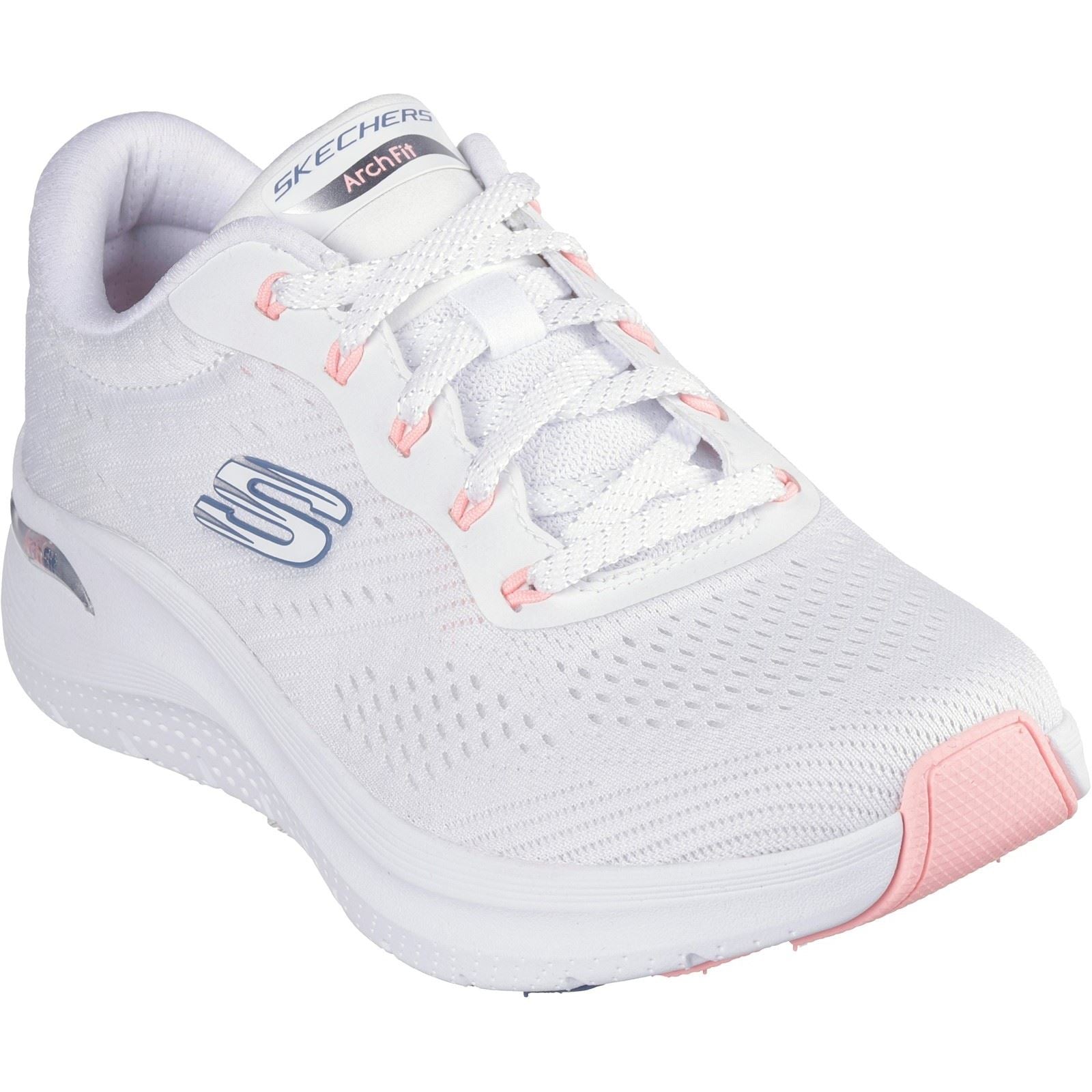 Skechers Arch Fit 2.0 - Big League Textile Women's White/Pink/Blue Trainers