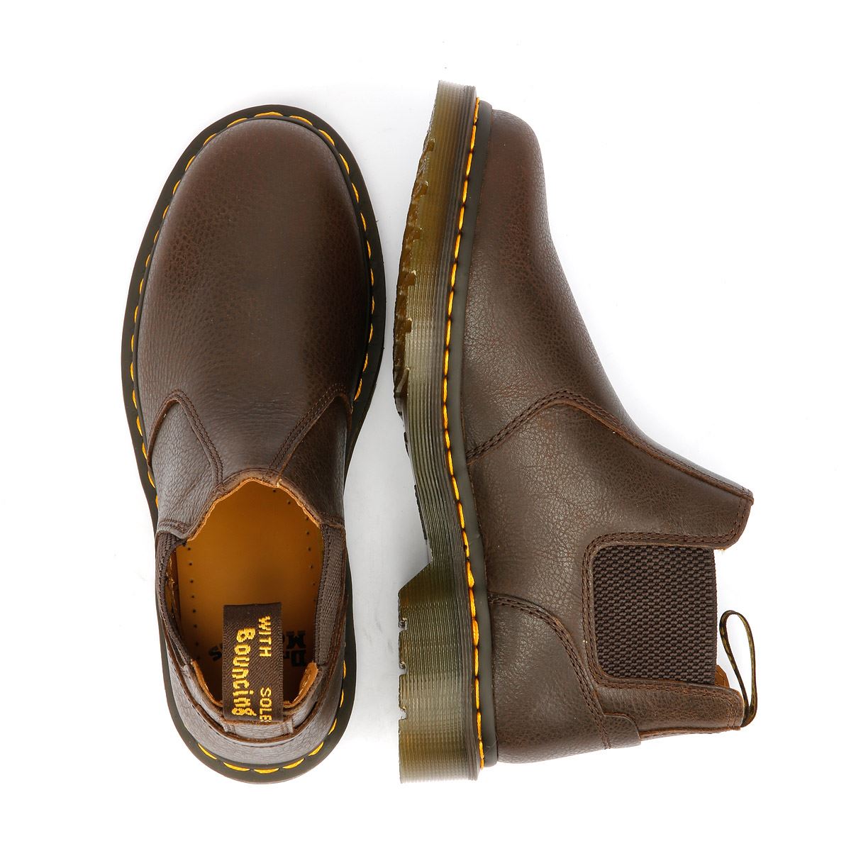 Dr. Martens 2976 Lo AR Rogue Leather Kelp Brown Boots
