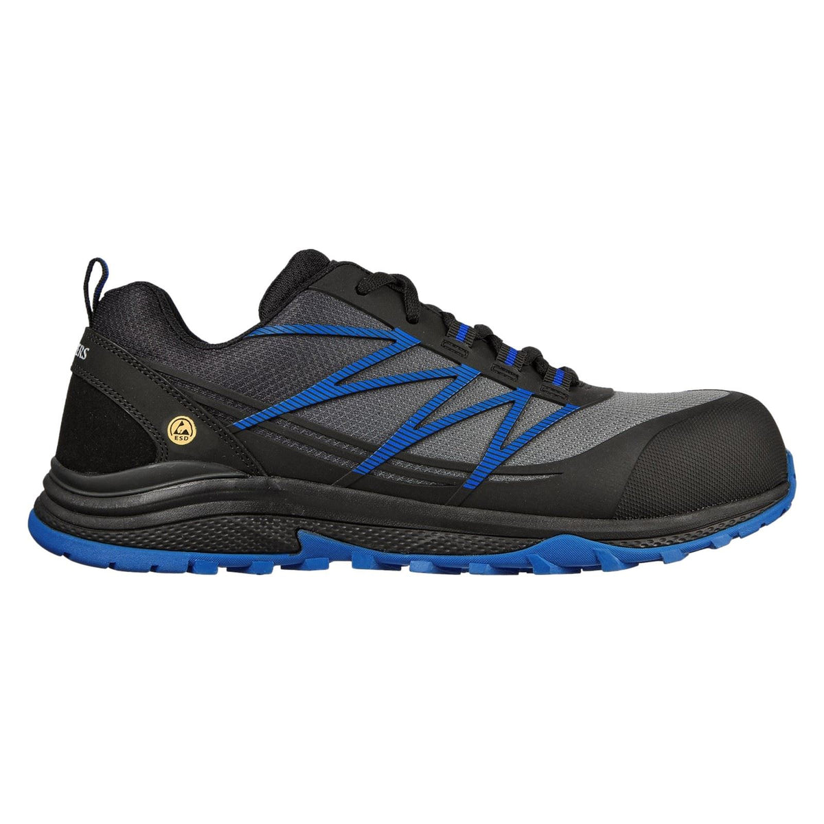 Skechers Workwear Puxal Textile Men's Black/Blue Safety Trainers