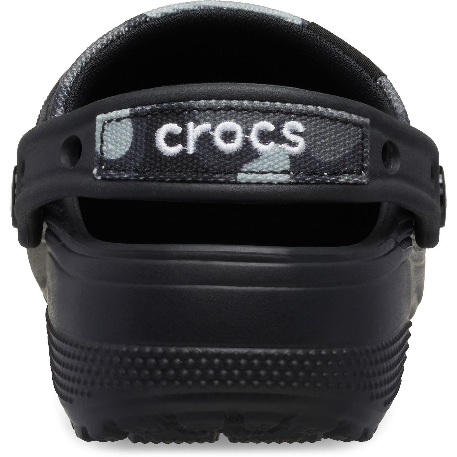 Crocs Classic Crafted Camo Textile Blend Men's Black Clogs