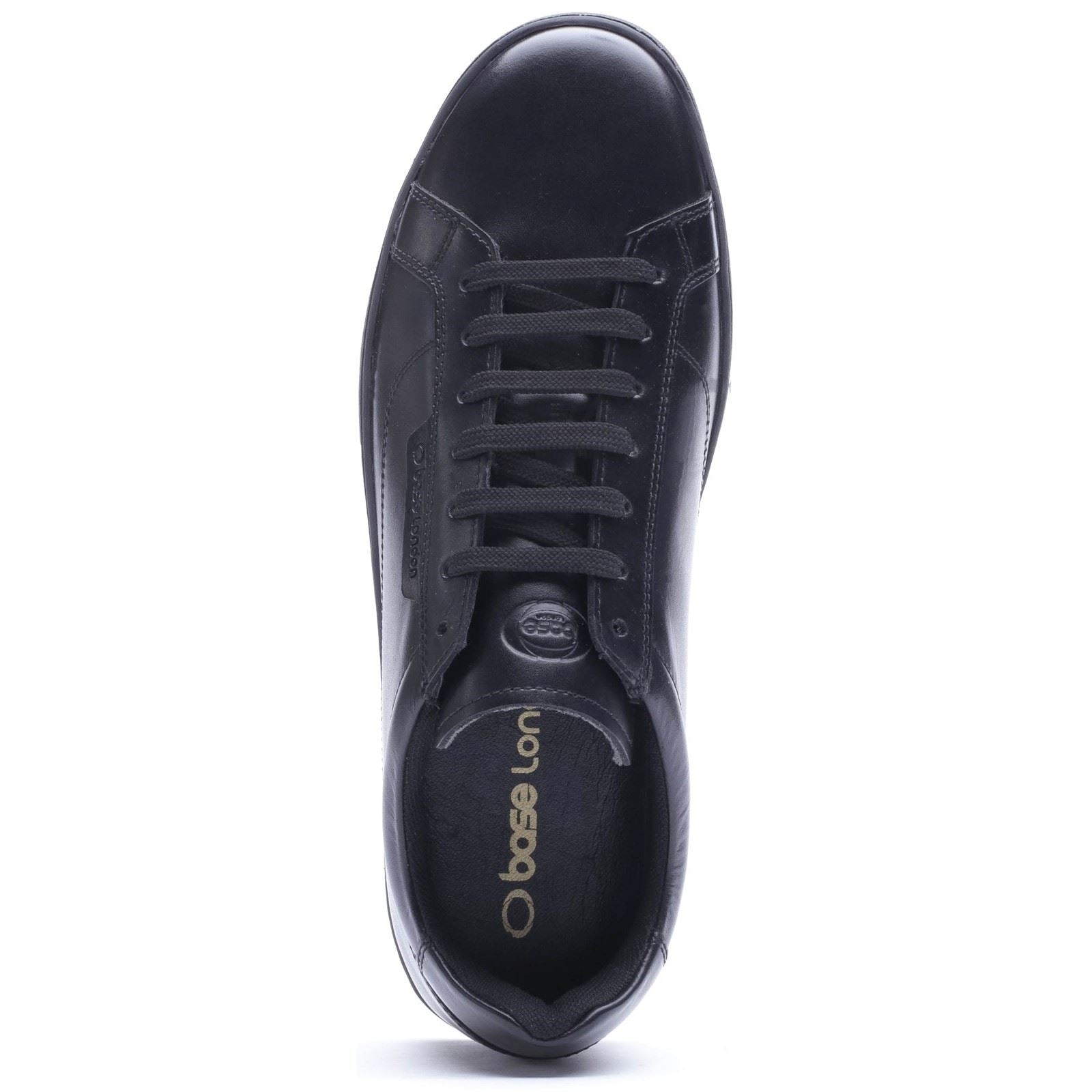 Base London Zammo Leather Men's Black Lace-Up Shoes
