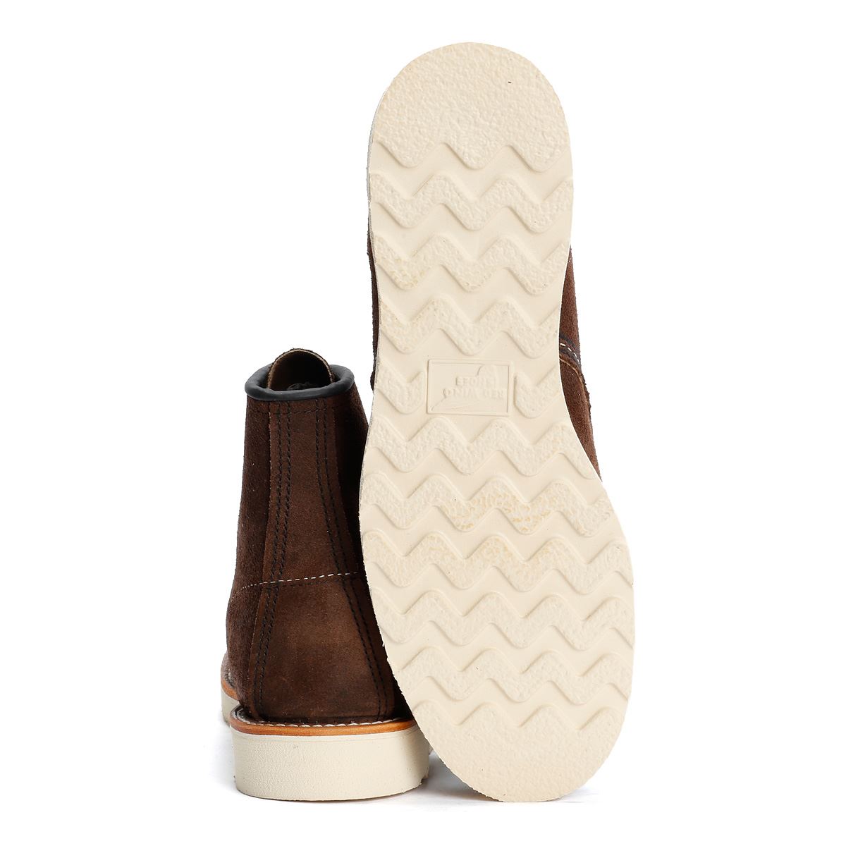 Red Wing 8836 6 Inch Moc Toe Suede Men's Chocolate Boots