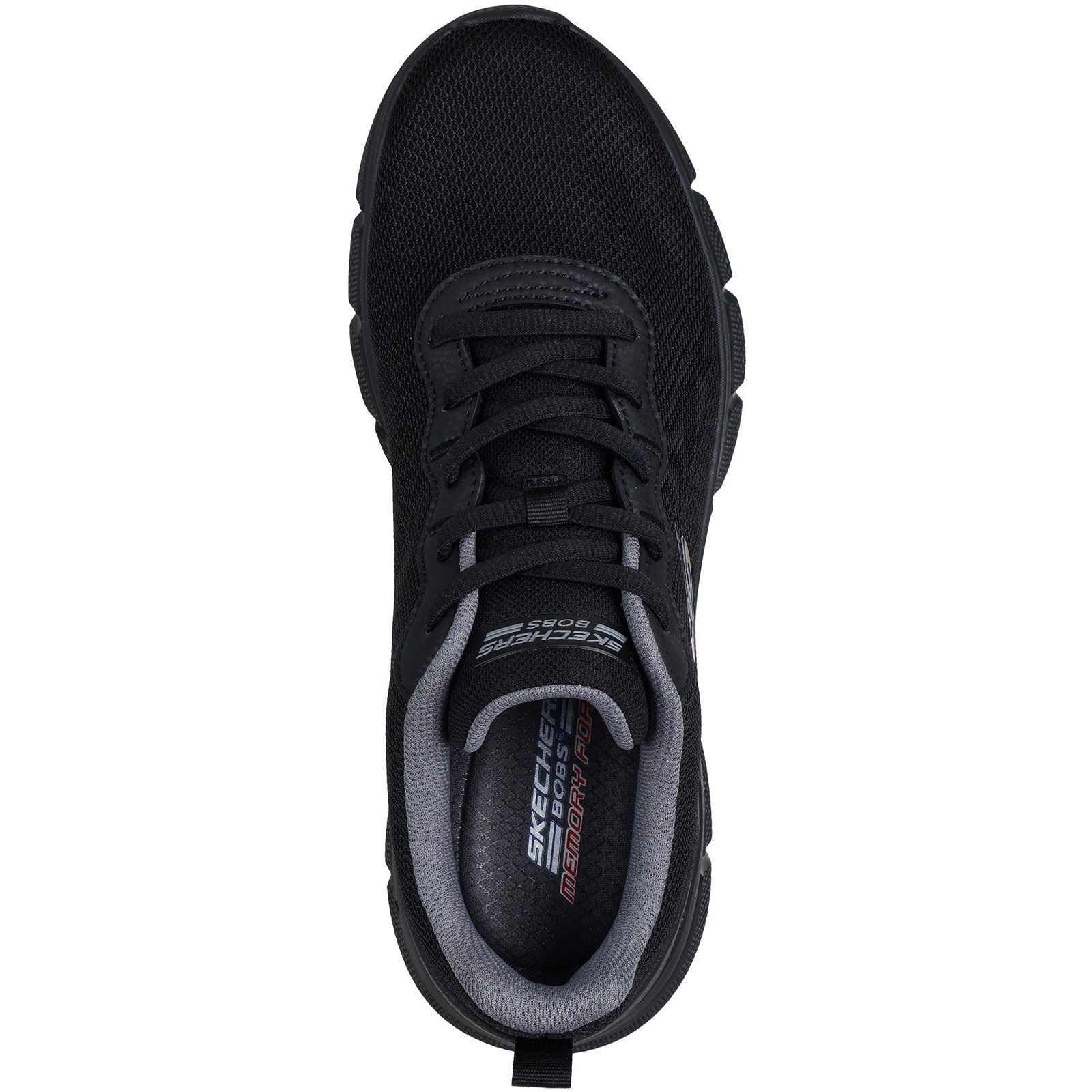 Skechers BOBS B Flex Icy Edge Textile Men's Black Trainers