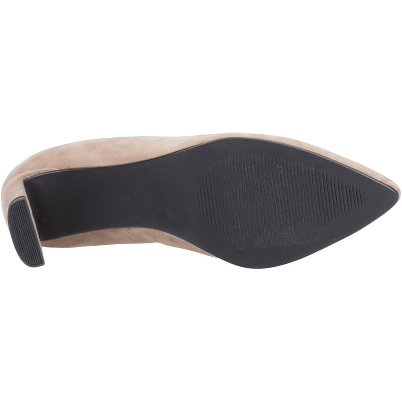 Hush Puppies Olivia Suede Women's Mocha Round Court Shoes