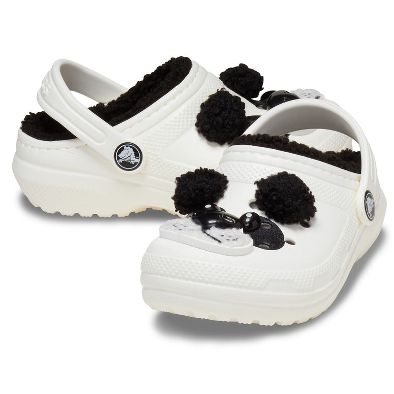 Crocs Classic Lined Fun Lab Synthetic Panda Clogs