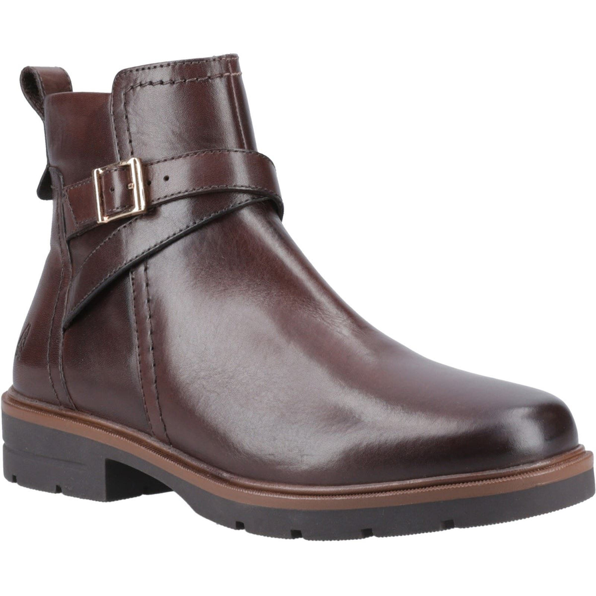 Hush Puppies Tove Leather Women's Brown Boots