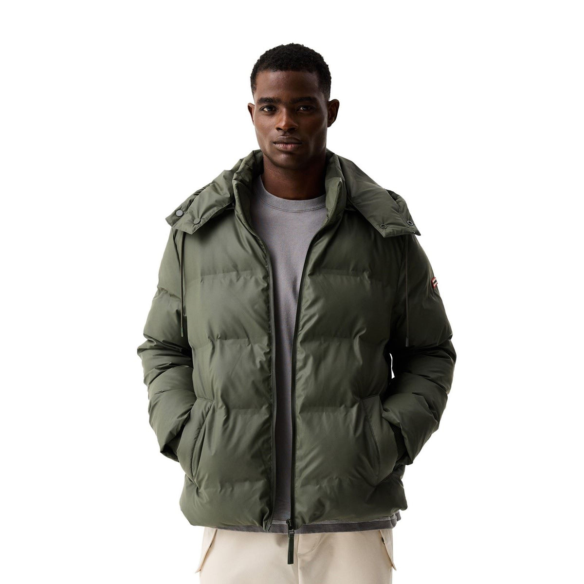 Hunter Wiley Puffer Jacket Men's Green Puffer Jacket