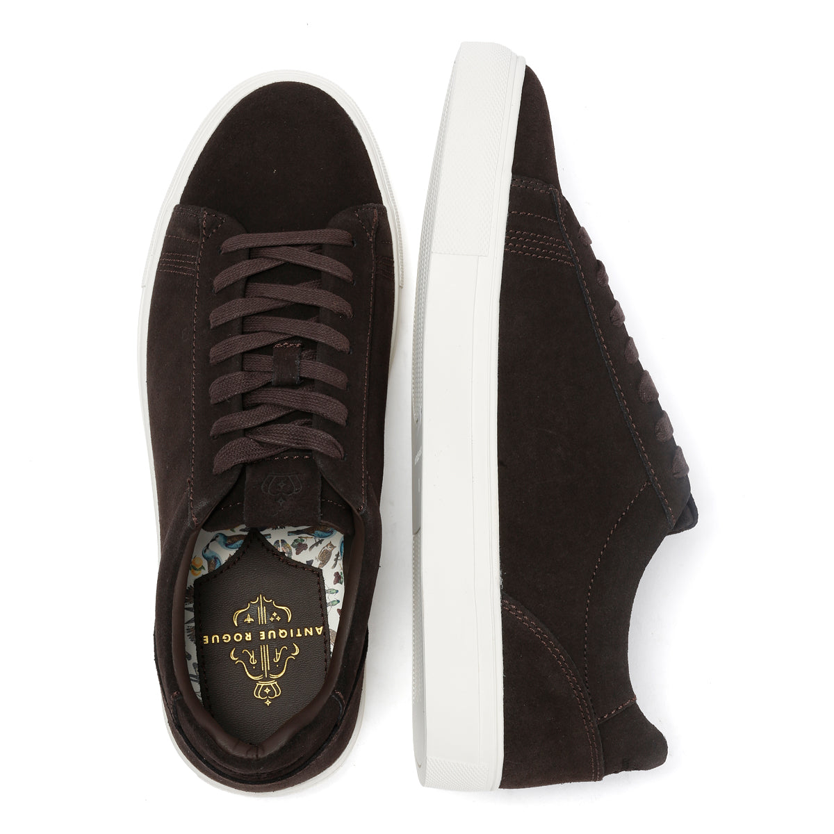 Antique Rogue Gibbs Suede Men's Brown Trainers