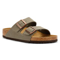 Birkenstock Arizona Birko Flor Nubuck Stone Sandals