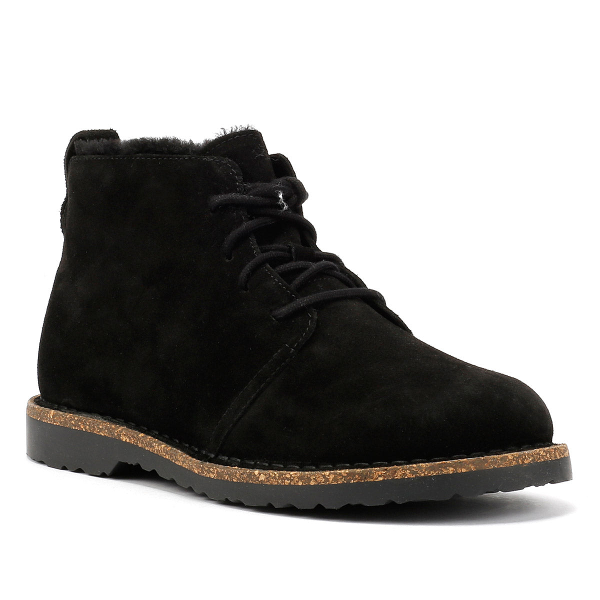 Birkenstock Uppsala Mid Shearling Suede Women's Black Boots