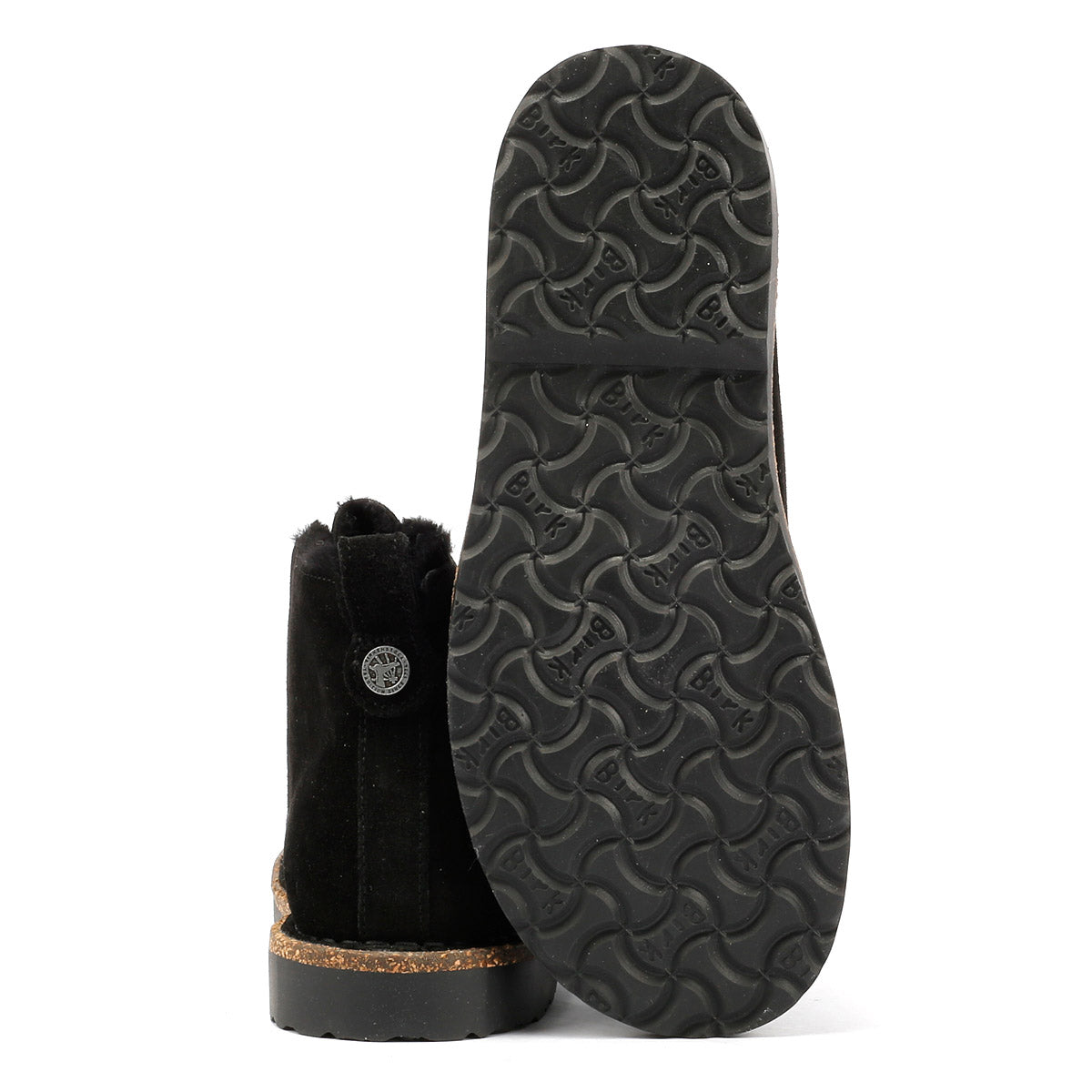 Birkenstock Uppsala Mid Shearling Suede Women's Black Boots