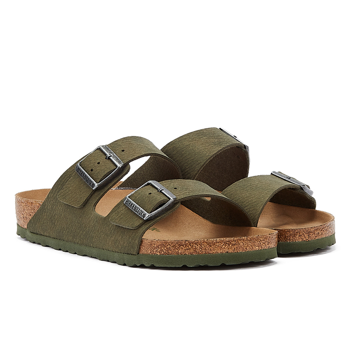 Birkenstock Arizona Vegan Mens Desert Dust Thyme Sandals