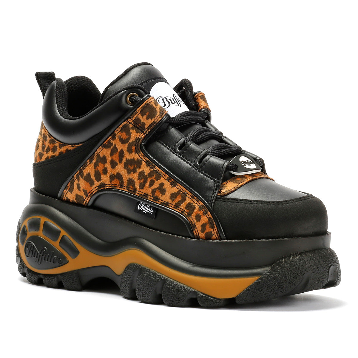 Buffalo 1339-14 Vegan Women's Leopard/Black Trainers