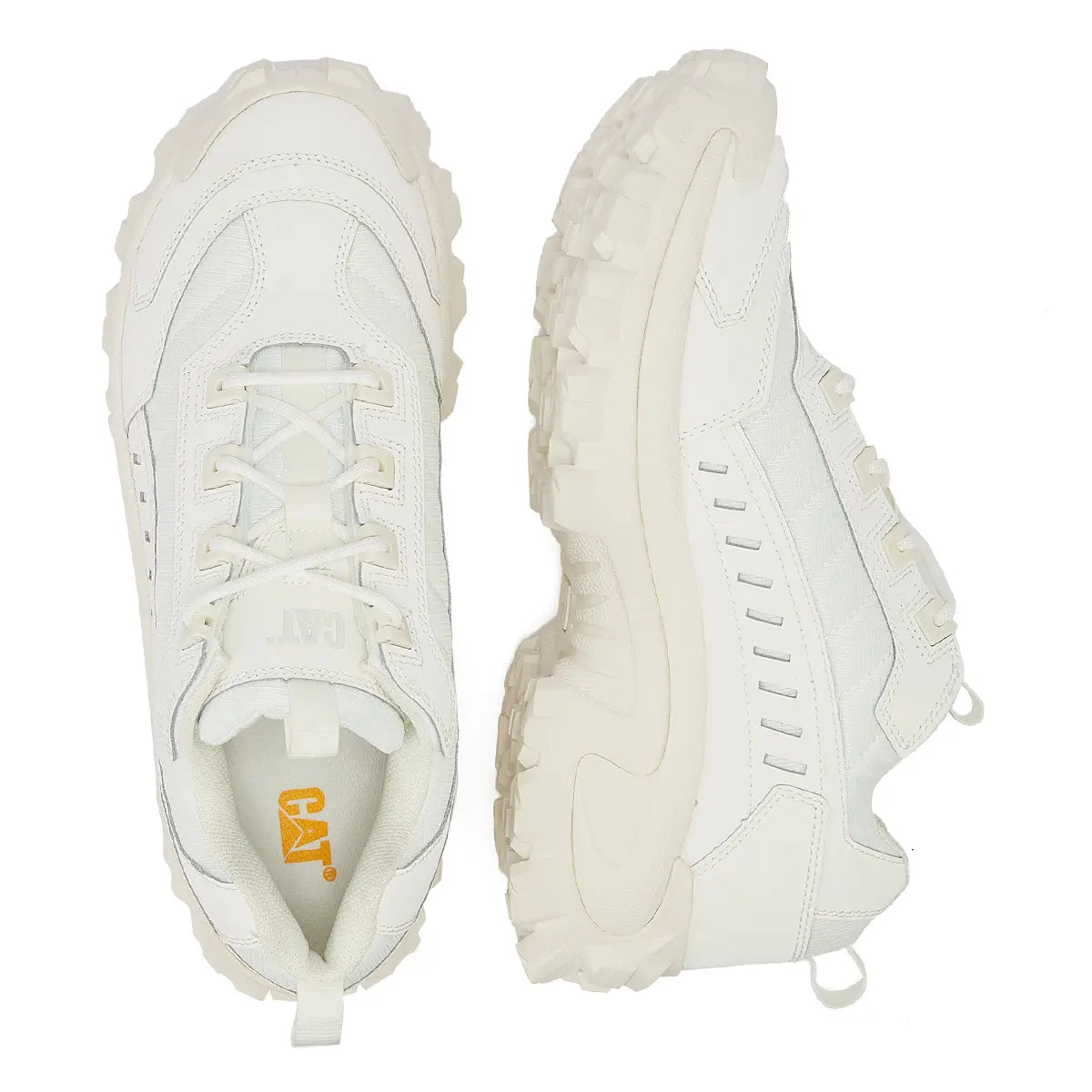 Caterpillar Intruder White Trainers