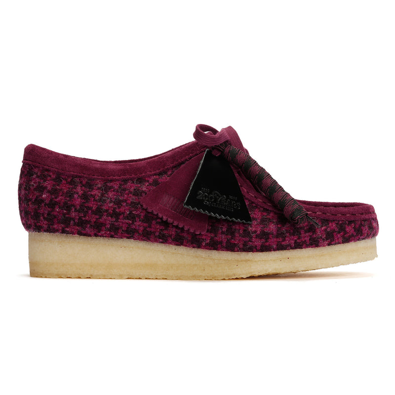Clarks Originals Wallabee Harris Tweed Women's Purple Shoes