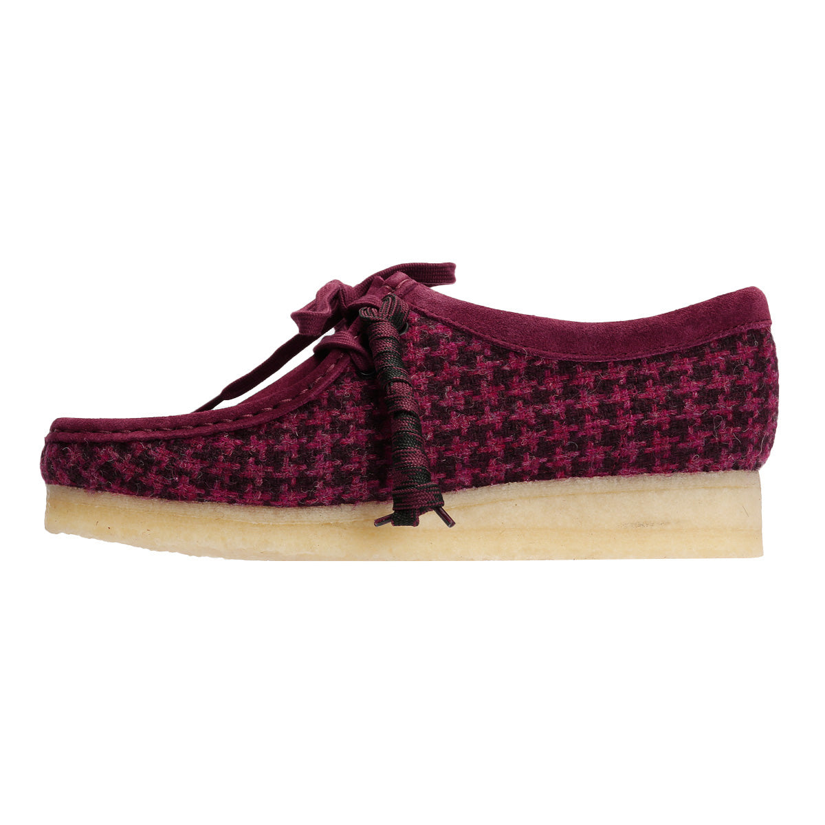 Clarks Originals Wallabee Harris Tweed Women's Purple Shoes