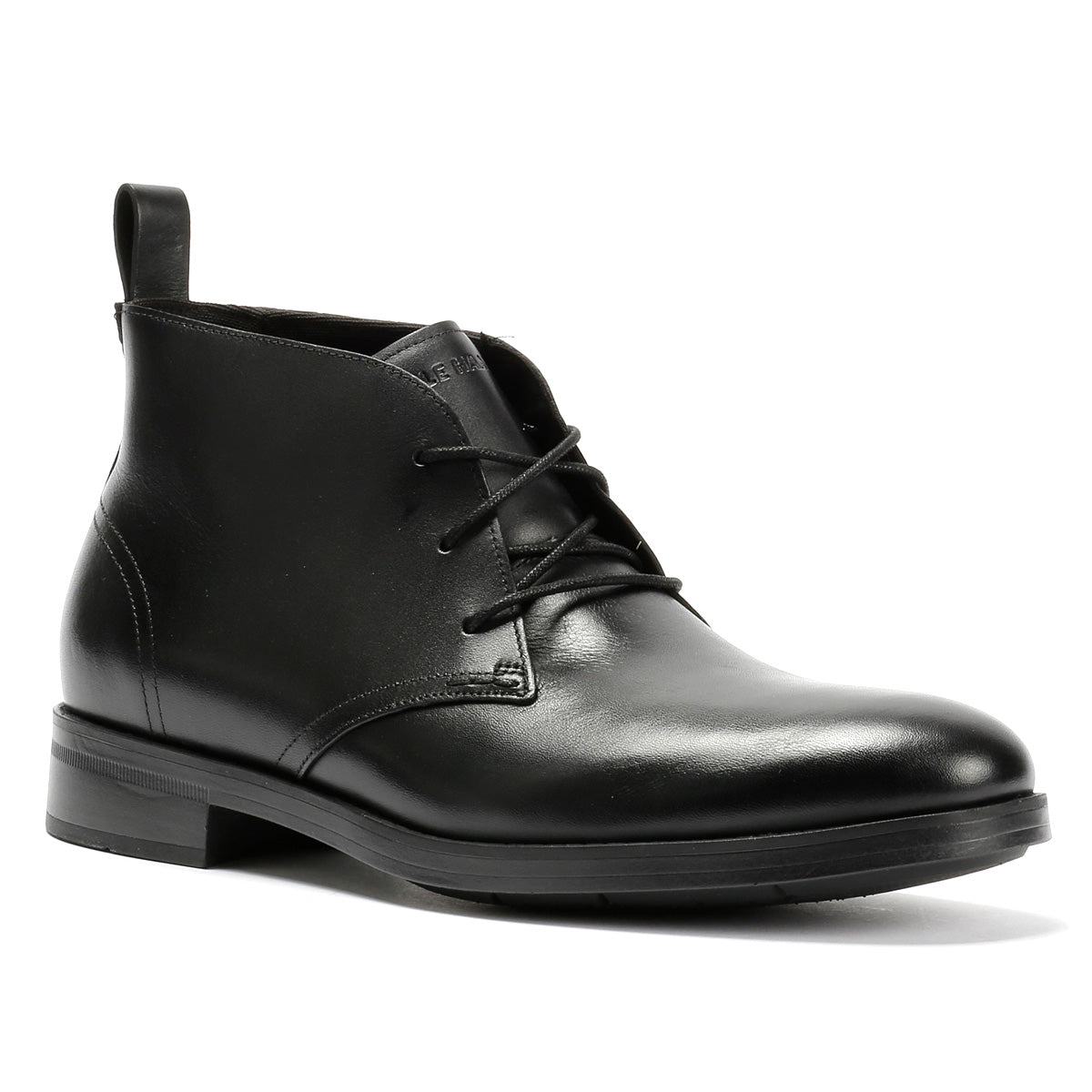 Cole Haan Newmark Grand Flexcraft Leather Men's Black Chukka Boots