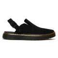 Dr. Martens Carlson EH Suede Moss Back Womens Black Mules
