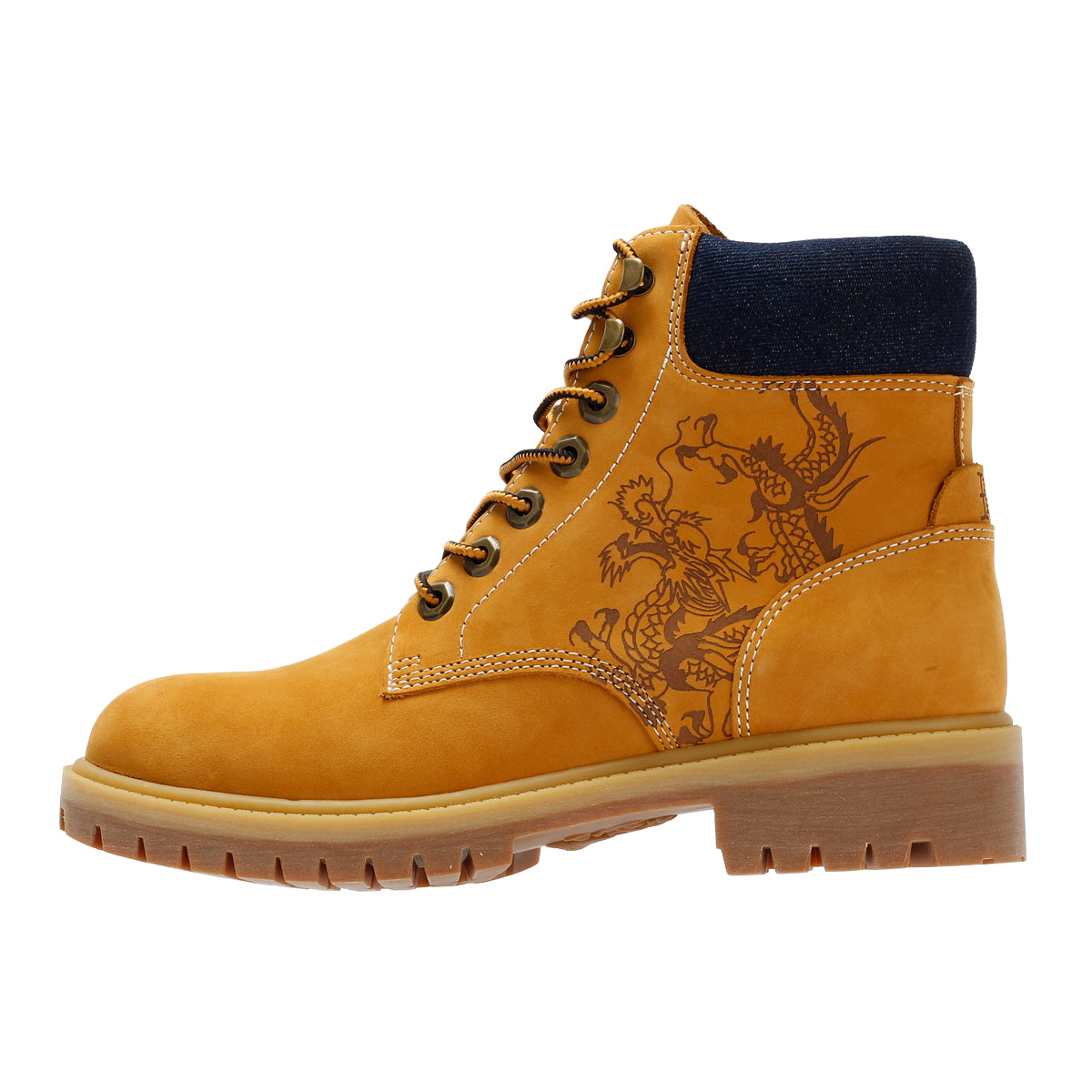 Ed Hardy Dancing Dragon Nubuck Women's Tan Boots