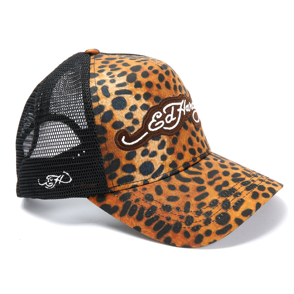 Ed Hardy 5 Panel Trucker Leopard Print Caps