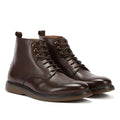 H By Hudson Battle Leather Mens Brown Boot