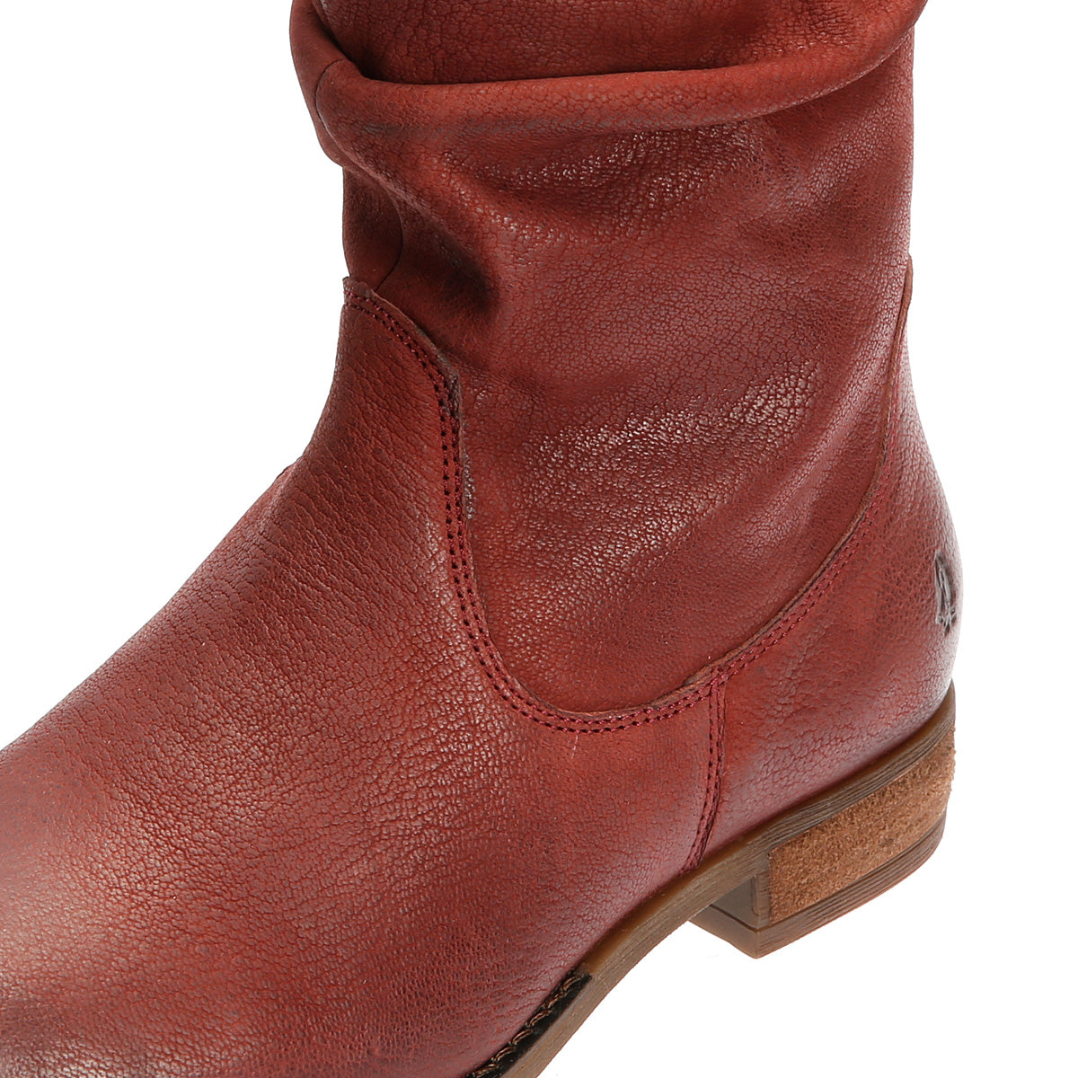 Hush Puppies Emilia Leather Women's Burgundy Winter Mid Calf Boots