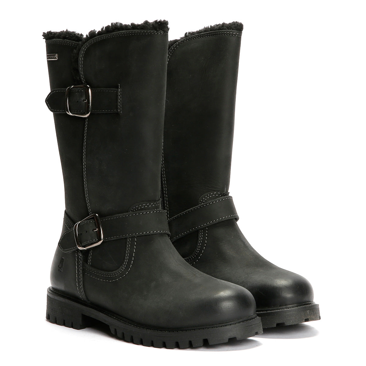 Hush Puppies Winnie Leather Women's Black Boots